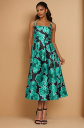 GG4116 Green & Black Print Maxi