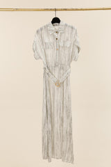 GG1075 Grey Tone Maxi Dress