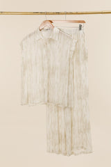 GG1081 Beige Sleeveless Trouser