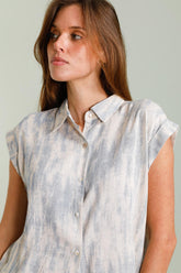 GG1083 Jean Blue Sleeveless Top