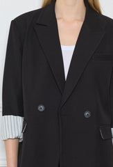 GG1019 Black Oversized Blazer