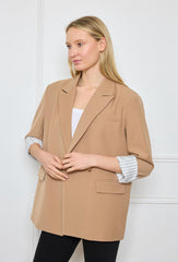 GG1020 Taupe Oversized Blazer