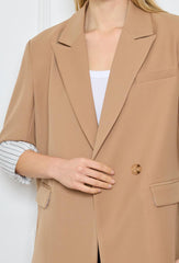 GG1020 Taupe Oversized Blazer