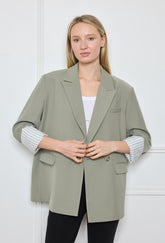 GG1015 Green Oversized Blazer