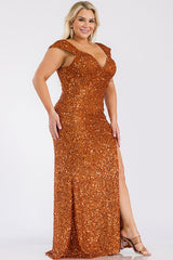 DD4079 Sienna Sequin Maxi Dress