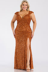 DD4079 Sienna Sequin Maxi Dress
