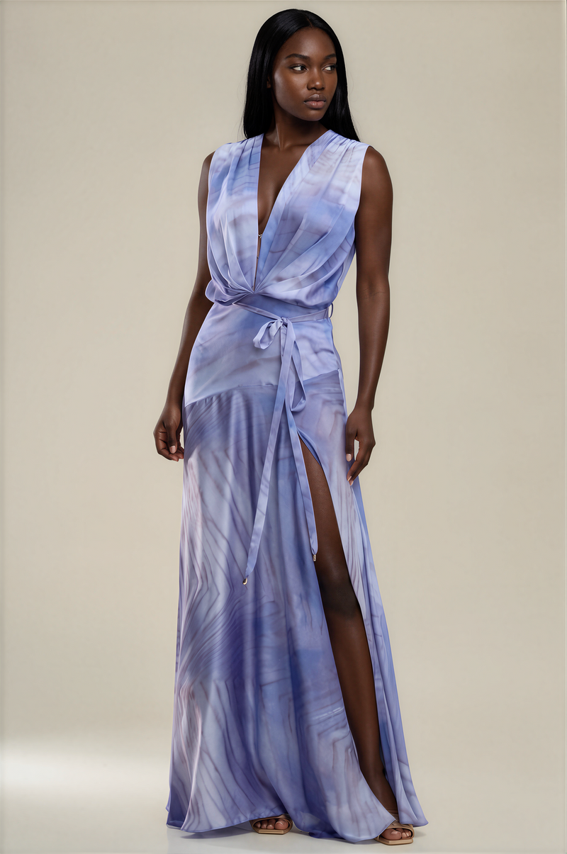 H3164 Mystique Satin Maxi Dress