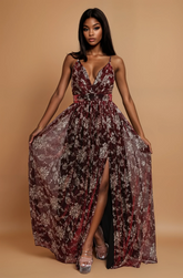 GG4051 Mesh Foil Print Criss Cross Back