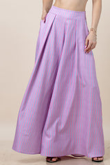 GG4032 Solace Striped Print Wide Leg Palazzo Pants