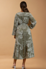 GG4006 Lake Village Print Midi Dress