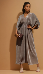 GG4043 Mocha Loose Fit Midi Dress