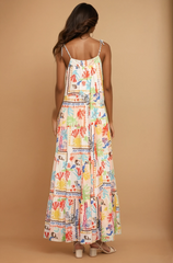 GG4022 Beachy Coastal Print Maxi