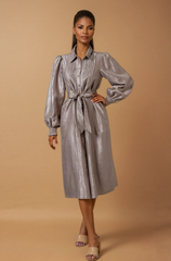 GG4005 Champagne Gold Midi Dress