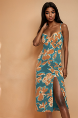 GG4025 Midi Dress With Lace-up Back