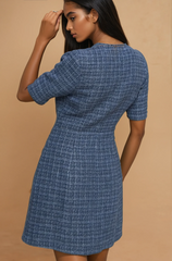 GG4111 Tweed Mini Dress