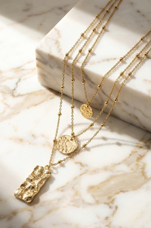 H3218 3 layered Necklace