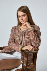 GG1036 Red Tweed Jacket