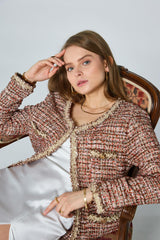 GG1036 Red Tweed Jacket