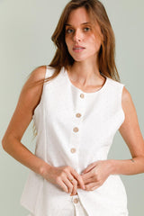 GG1086 White Vest Top