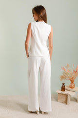 GG1086 White Trousers