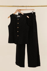 GG1087 Black Vest Top