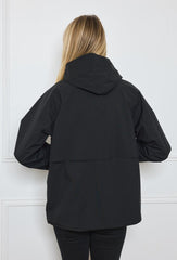 GG1017 Black Raincoat Jacket