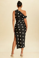DD7011 Polk-a-dot midi dress