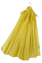 EE201 Gold Plain Silk Scarf
