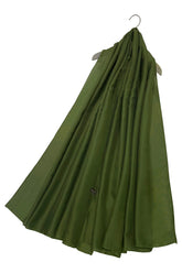 EE204 Khaki Plain Silk Scarf