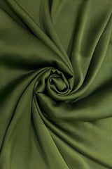 EE204 Khaki Plain Silk Scarf