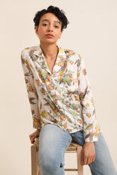 GG1094 Yellow Floral Blouse
