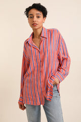 GG1095 Pink Strip Blouse