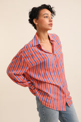 GG1095 Pink Strip Blouse