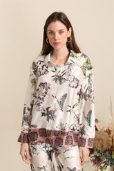 GG1093 Floral Print Blouse