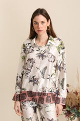 GG1093 Floral Print Blouse