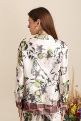 GG1093 Floral Print Blouse