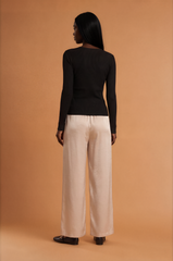 H2022 Ivory Lime Suede Pants