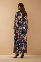 GG2079 Blue Print Dress