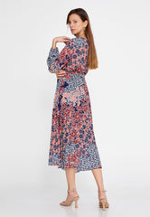 DD8021 Floral Midi Dress