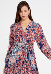 DD8021 Floral Midi Dress