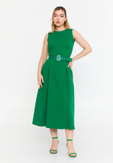 DD8025 Green A-line Dress
