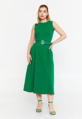 DD8025 Green A-line Dress