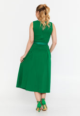 DD8025 Green A-line Dress