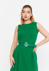 DD8025 Green A-line Dress