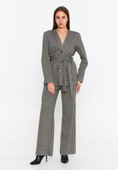 DD5128 Black & White Box Blazer