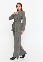 DD5128 Black & White Box Blazer