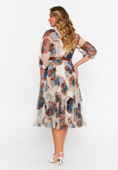 DD8000 BB A-line Floral Midi