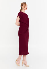 DD8009 Cherry Cinched Waist Midi