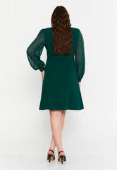 DD8040 Green Blazer Dress