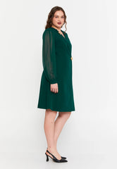 DD8040 Green Blazer Dress